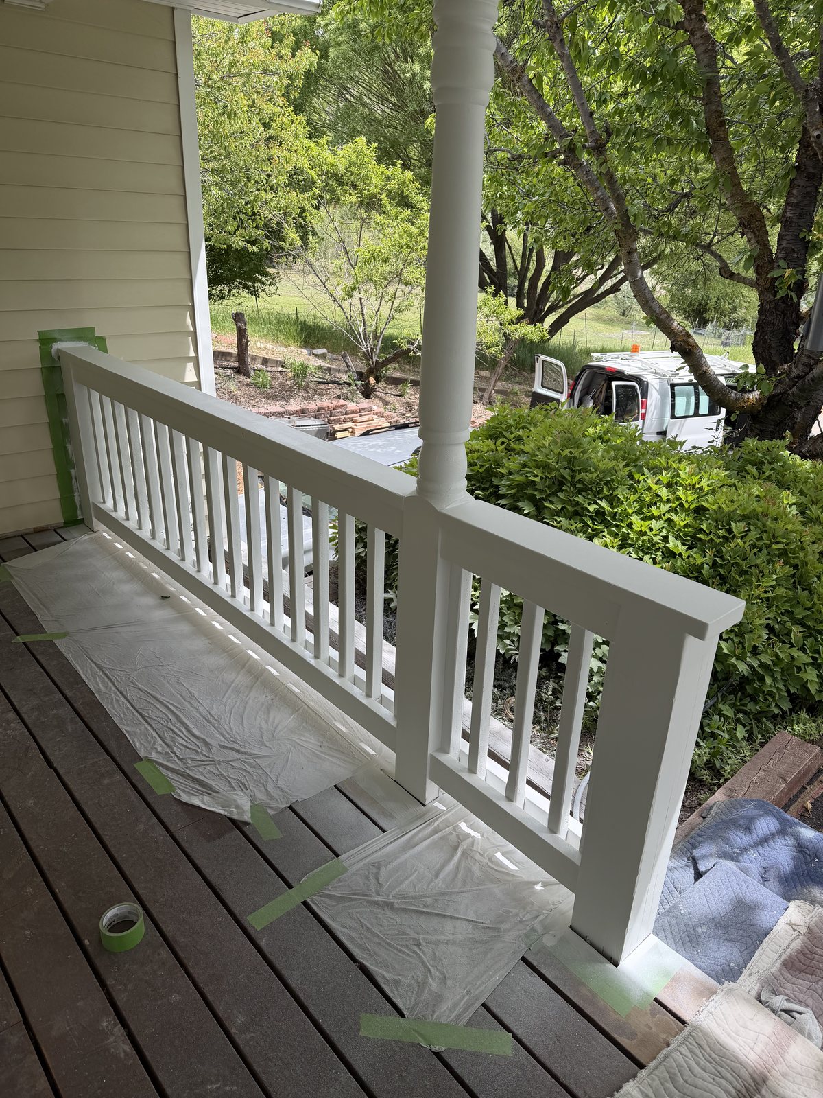Porch railing and deck rebuild in Glenwood Springs, by Rock Royalty